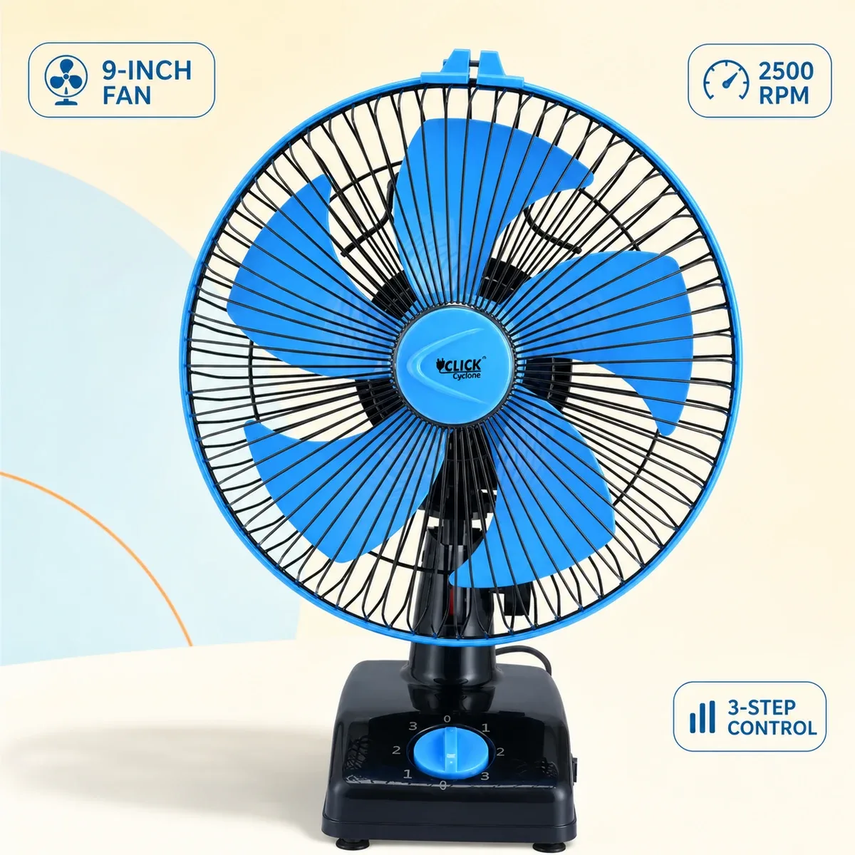 Click Multipurpose Cyclone Fan – 9″ product image