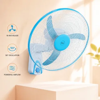 Click Wall Fan 18″ Blue — 1