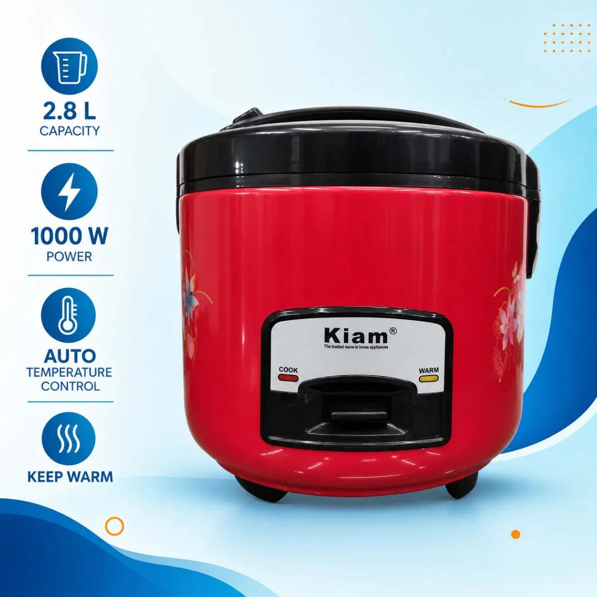 Kiam 2.8L DFB-104 Rice Cooker product image