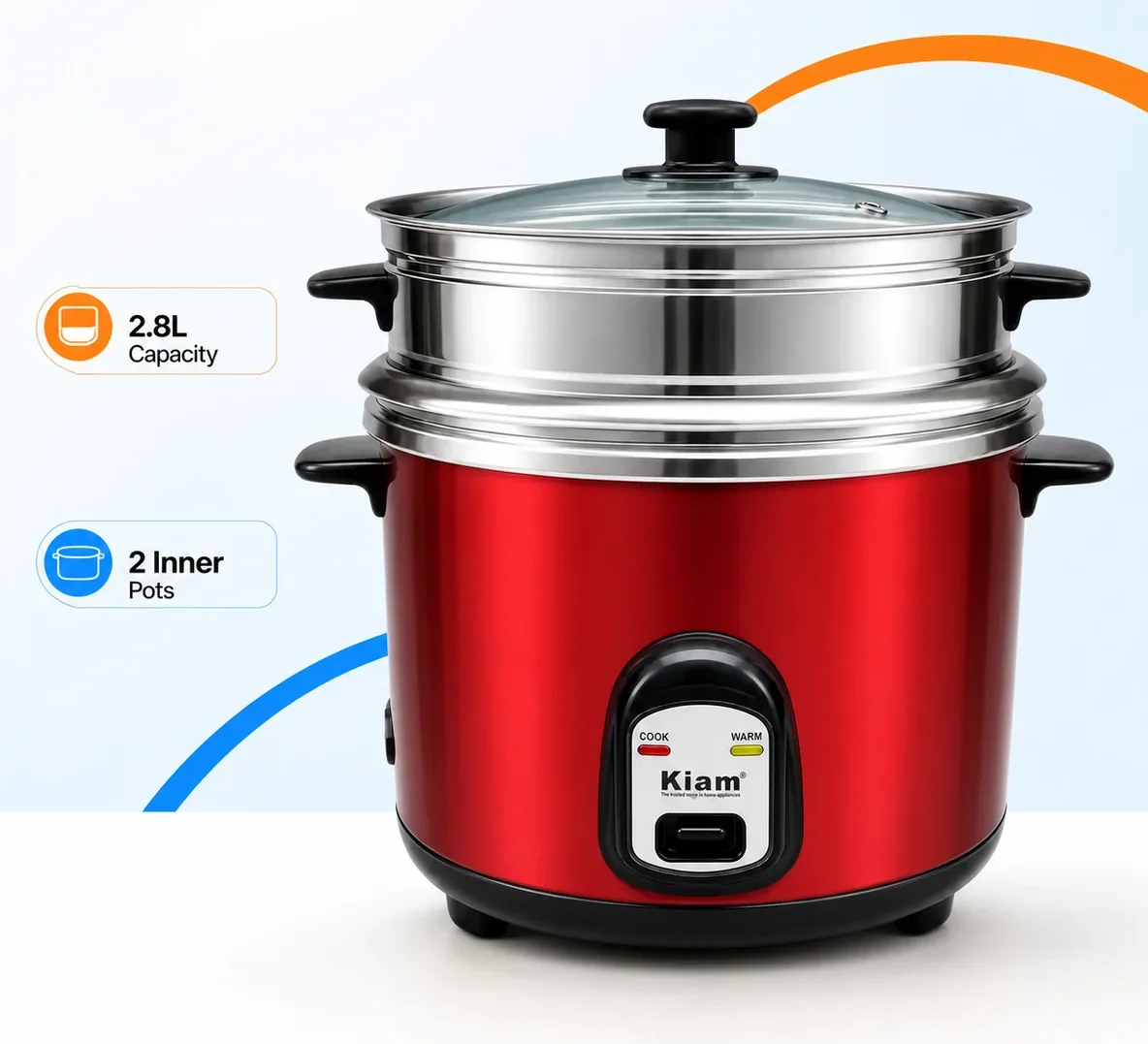 Kiam 2.8L Rice Cooker product image
