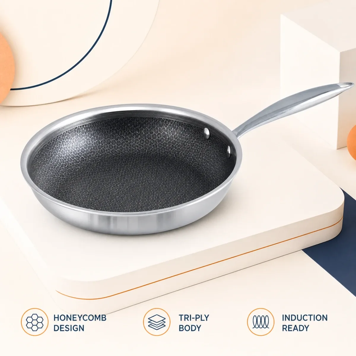 Kiam HoneyComb Fry Pan Induction Bottom product image