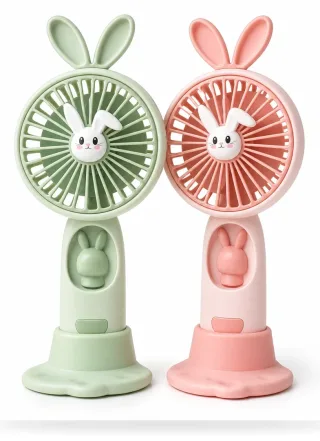 Rabbit Ear Mini LED Cartoon Fan — 3