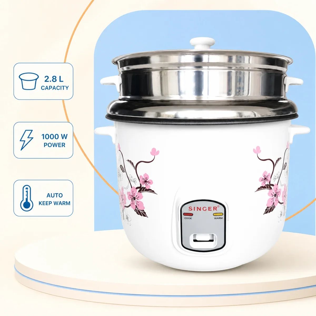 Singer Champ Series 2.8L Rice Cooker product image