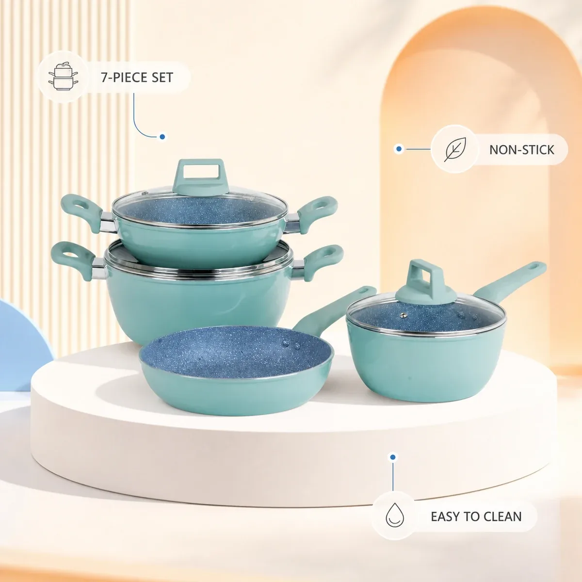 Singer Ember 7-Piece Non-Stick Cookware Set product image