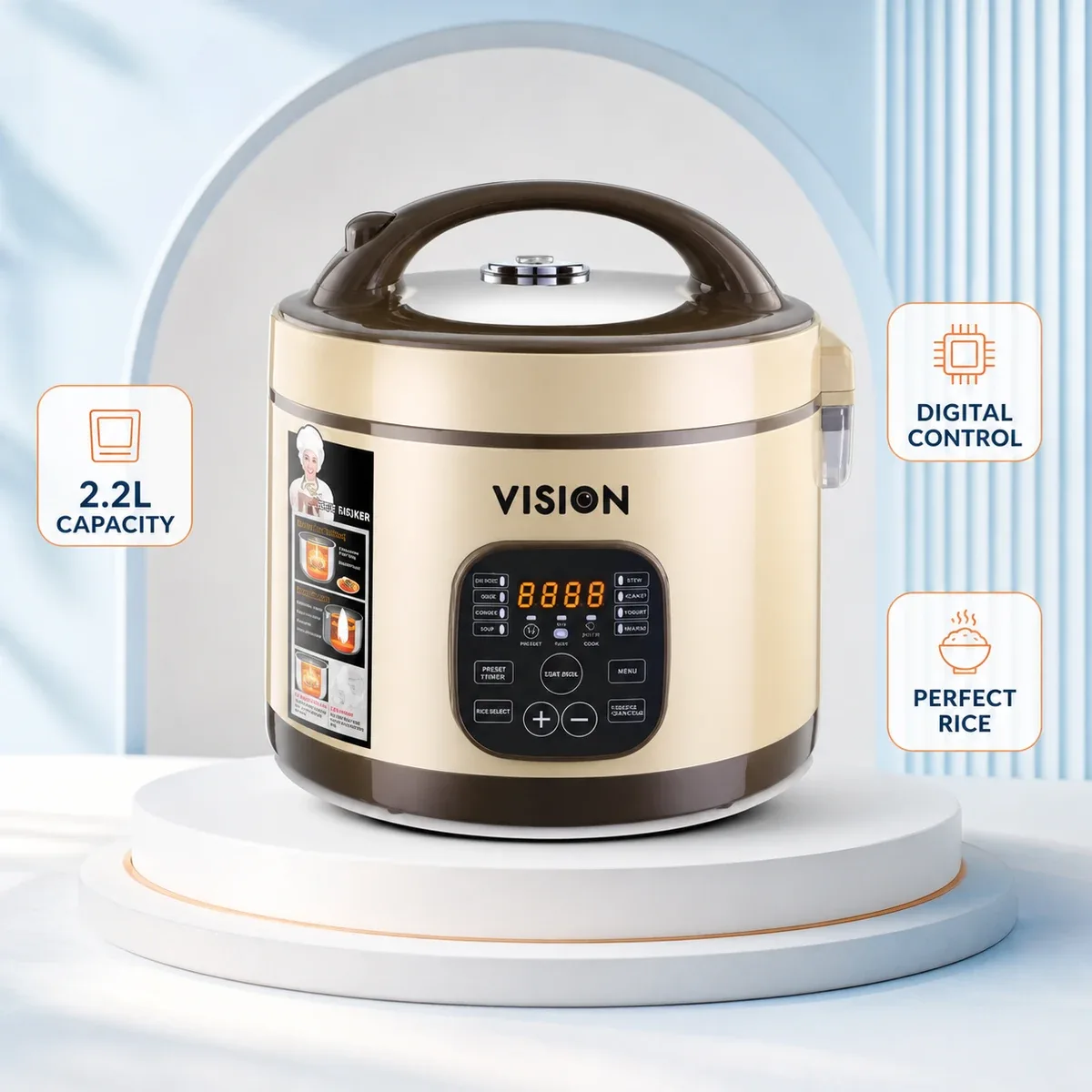 Vision Digital Rice Cooker 2.2L (Elite) product image