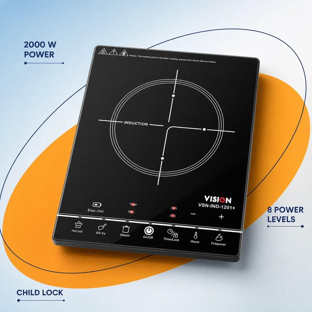 Vision XI-1201 Eco 2000W Induction Cooker