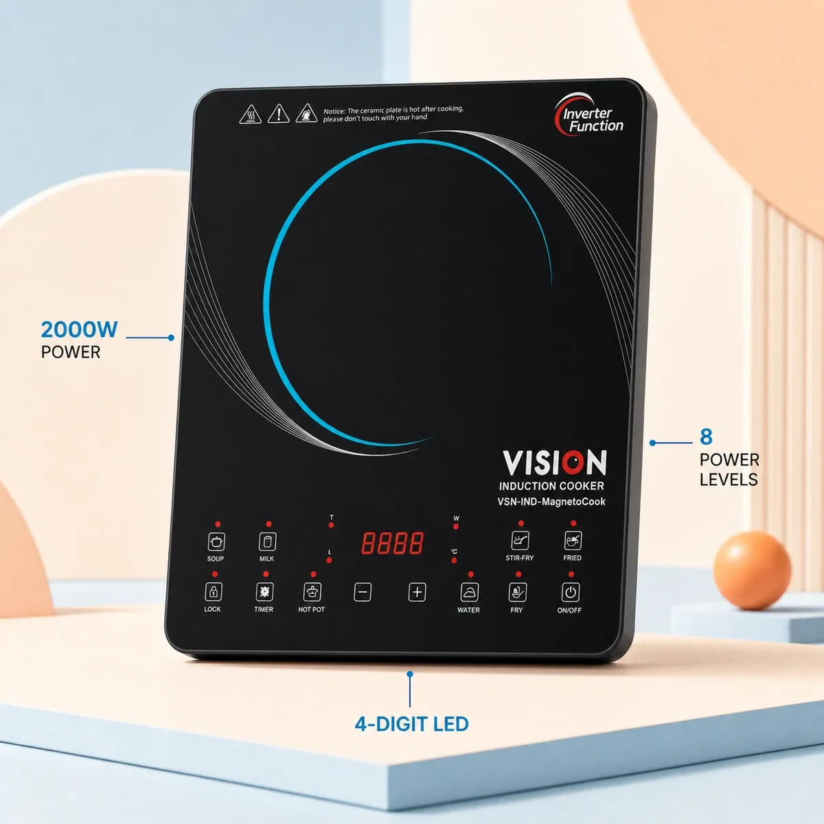 Vision Induction Cooker VSN-MagnetoCook 2000W product image