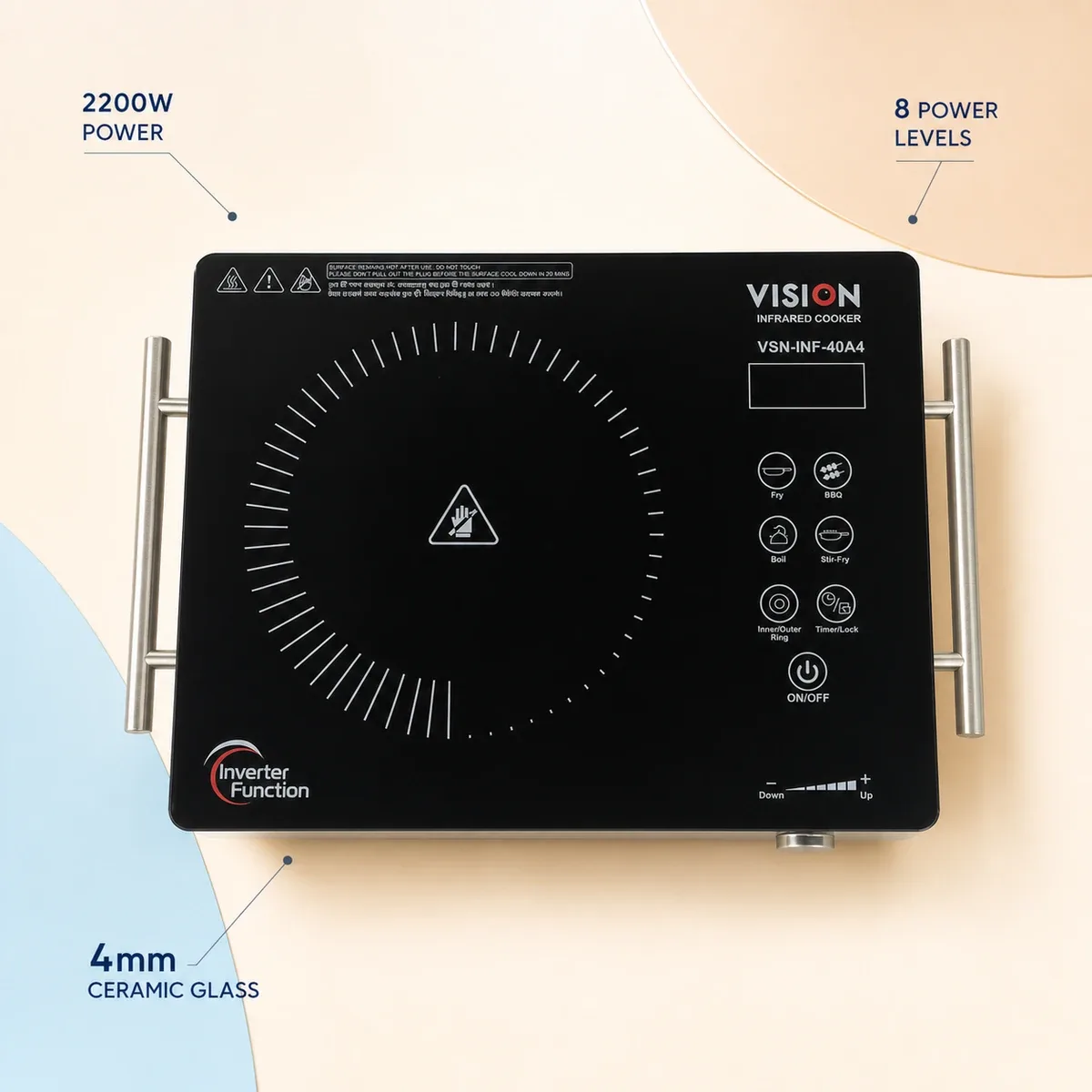 Vision VSN-40A4 Eco 2200W Infrared Cooker