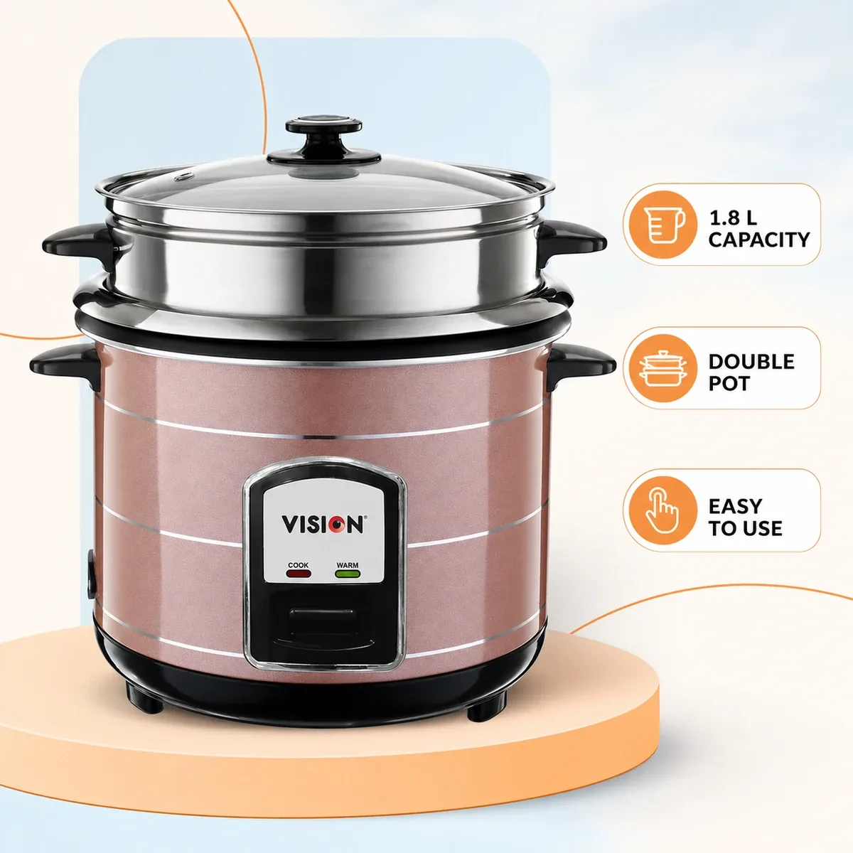 Vision RC- 1.8 L REL-40-06 SS-Coffee (Double Pot) product image