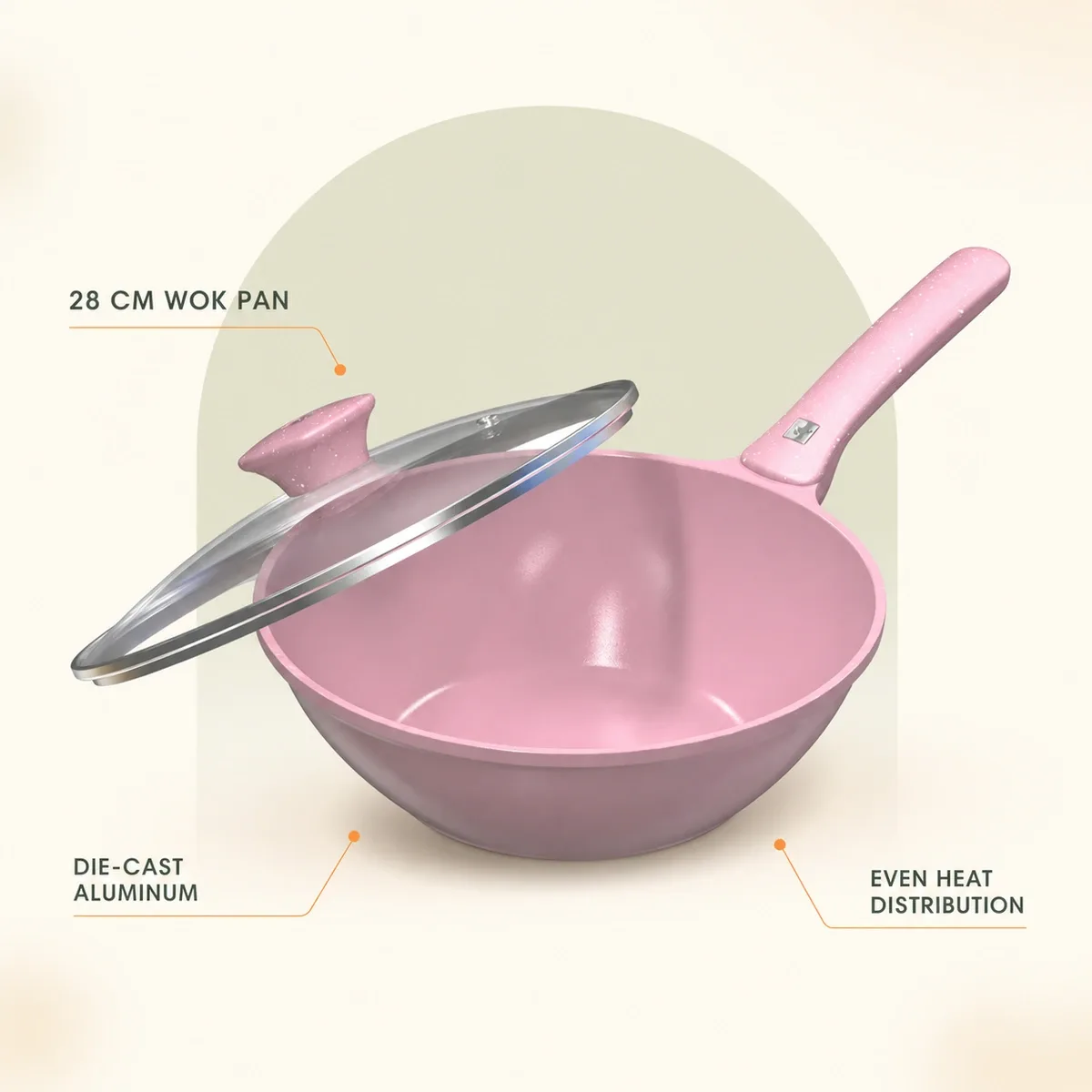 Walton Dynamic Die Cast Deep Wok Pan 28 CM product image