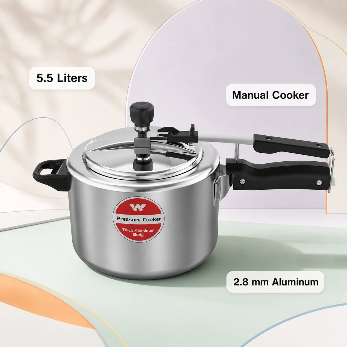 Walton King Multicolored Pressure Cooker 5.5L price in Bangladesh